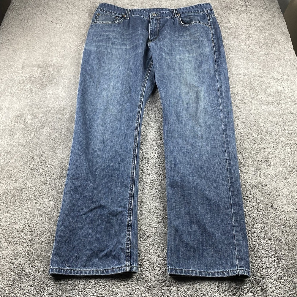 Vintage Levis 523 Straight Leg Jeans Mens 38X32 Blue Medium Wash USA 100% Cotton